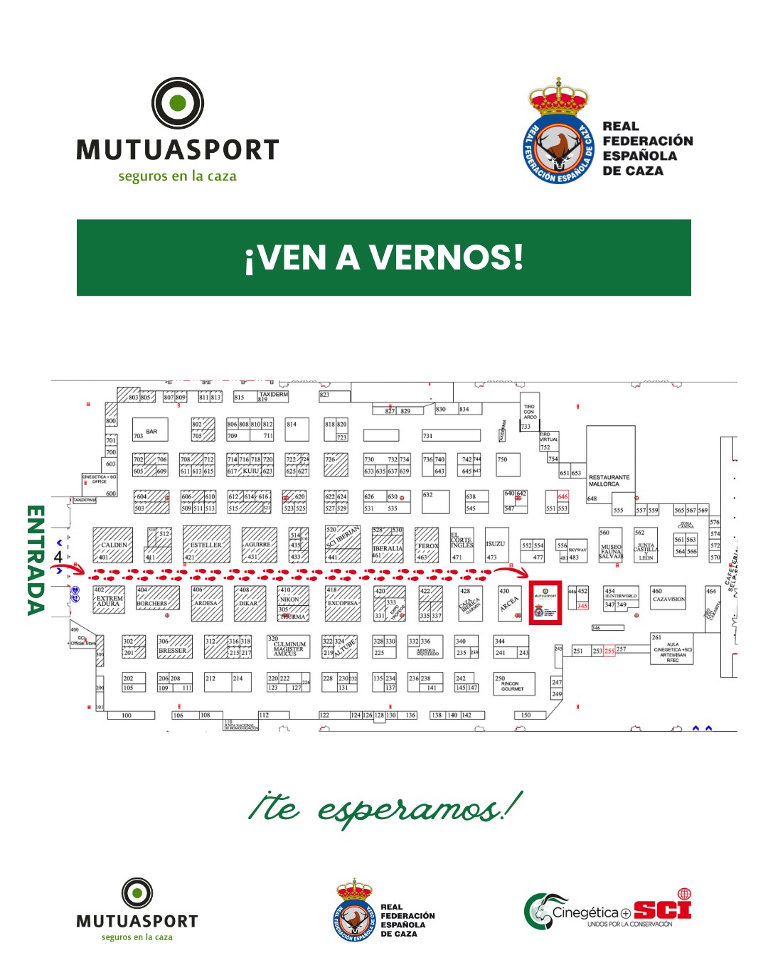 Mutuasport y la RFEC desvelan su agenda de actividades en la feria Cineg&eacute;tica+SCI 2026